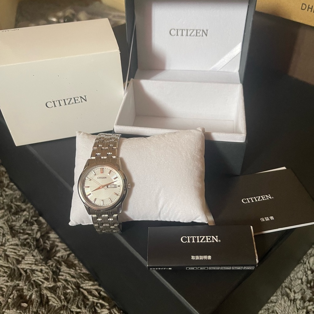 Citizen Eco Drive Solar Analog Stainless Steel Watch